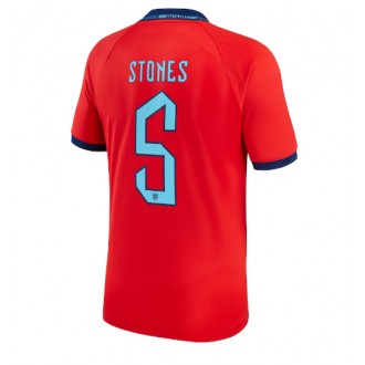 England John Stones #5 Borta Kläder VM 2022 Kortärmad